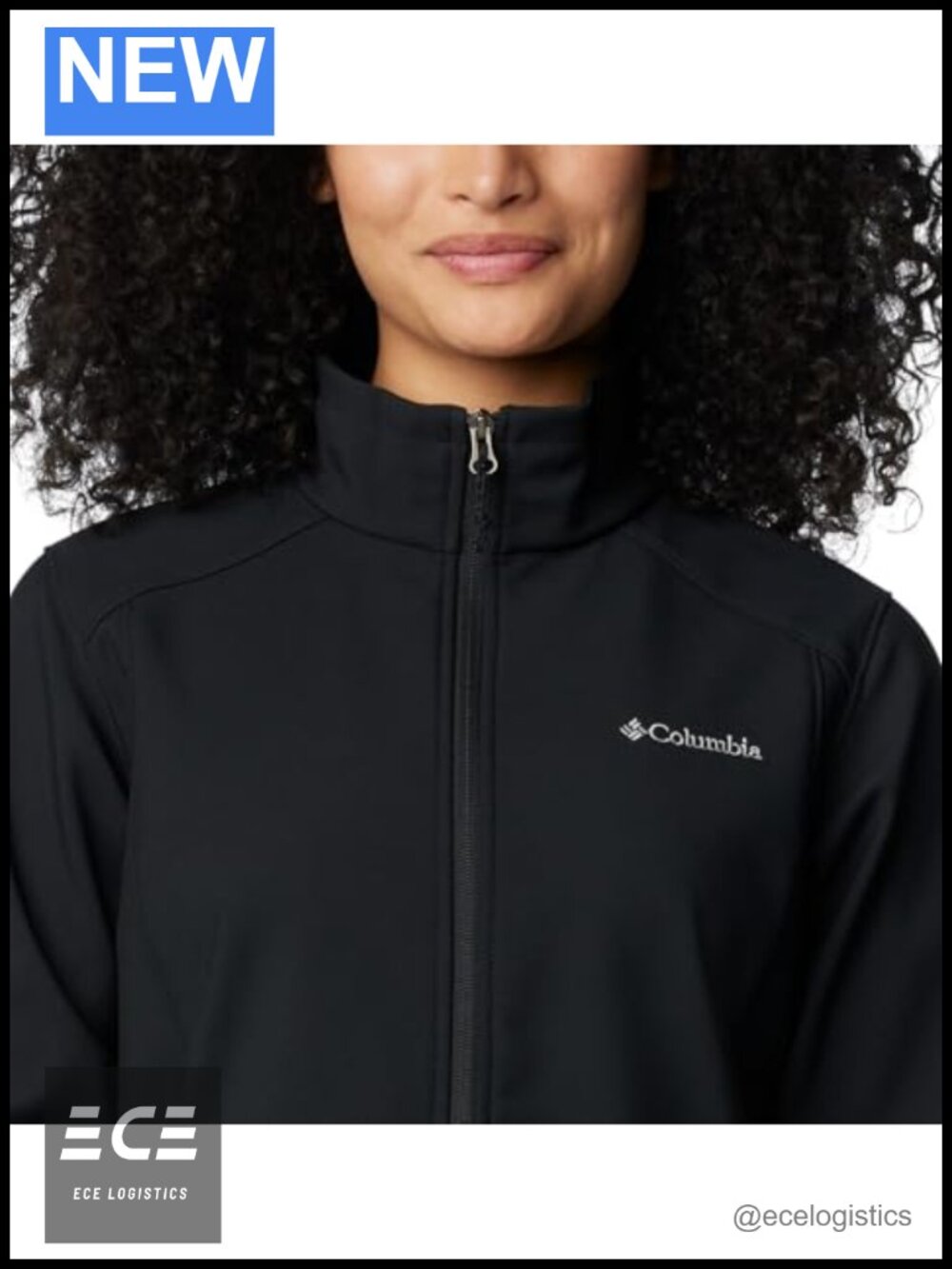 Softshell Jacket Water Wind Resistant Zip-Up Active Performance - Picture 3 of 6